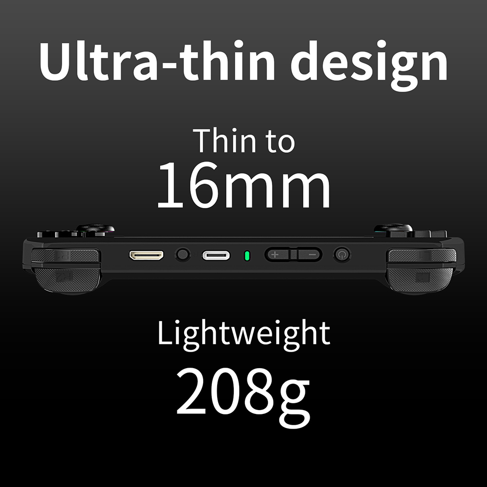 Refurbished ANBERNIC RG40XX H Retro Game Console with RGB Light, 32GB TF Card with 5000+ Games, LPDDR4 1GB, 640*480P IPS Screen, 3200mAh Battery for 6 Hours Autonomy, Linux OS, 5G Wifi Bluetooth, Moonlight Streaming - Black