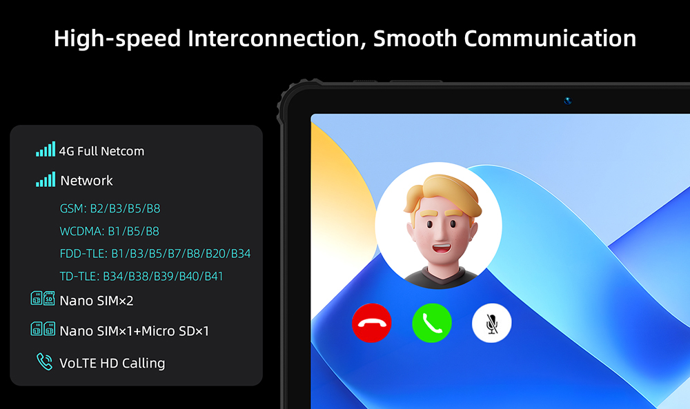 BMAX I10 S Pro Rugged Tablet, 10.1 inch 1920*1200 IPS Touchscreen, UNISOC T616 8 Cores Max 2.0GHz, 14GB RAM (6GB +8GB Expansion) 128GB ROM, Android 14, 2.4/5GHz WiFi Bluetooth 5.0, 13MP+5MP Camera, 10000mAh Battery, GPS/Galileo/GLONASS/BDS, 4G LTE