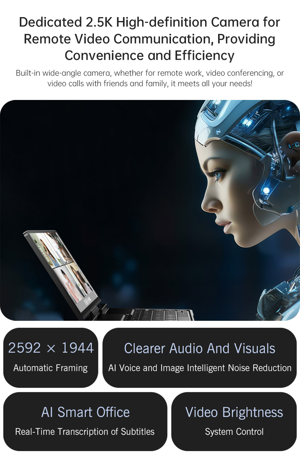 GPD Pocket 4 Handheld Laptop, 8.8'' 2560*1600 Touchscreen, 144Hz Refresh Rate, AMD Ryzen AI 9 HX 370 12 Cores Max 5.1GHz, 32GB RAM 2TB SSD, WiFi6E Bluetooth5.3, 1*USB4, 1*HDMI, 1*Full-Featured USB-C, 1*USB3.2, 1*USB2.0, 1*microSD, 1*RJ45 - US Plug