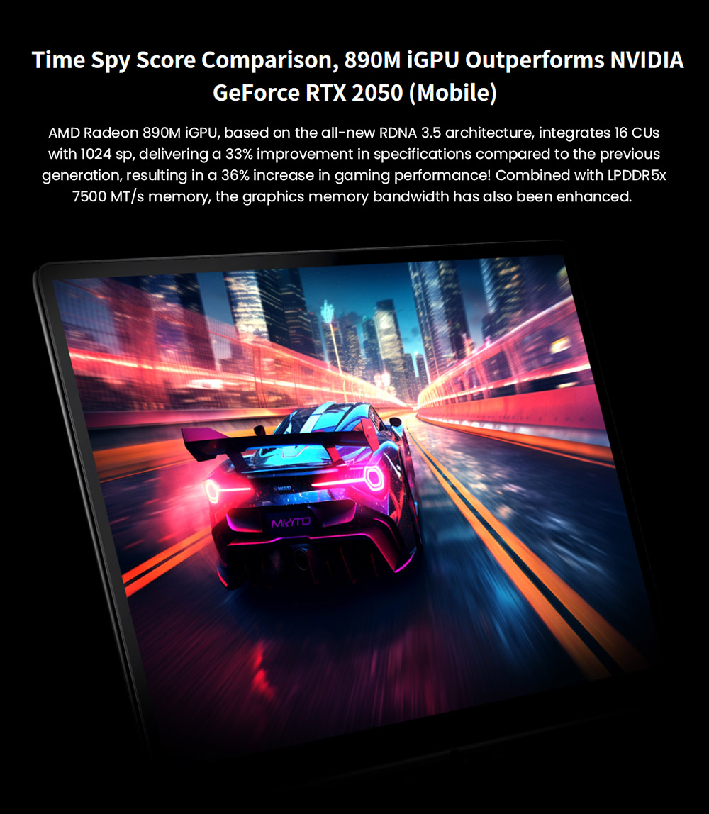 GPD WIN Max 2 (2025) Handheld Gaming PC, AMD Ryzen AI 9 HX 370 12 Cores Max 5.1GHz, 10.1'' 2560*1600 Screen, 32GB LPDDR5x 7500MT/s RAM 2TB SSD, 4G LTE, WiFi 6E Bluetooth 5.3, 2*USB4, 1*Oculink, 1*HDMI2.1, 2*USB 3.2, 1*SD, 1*microSD, 35W TDP - US Plug