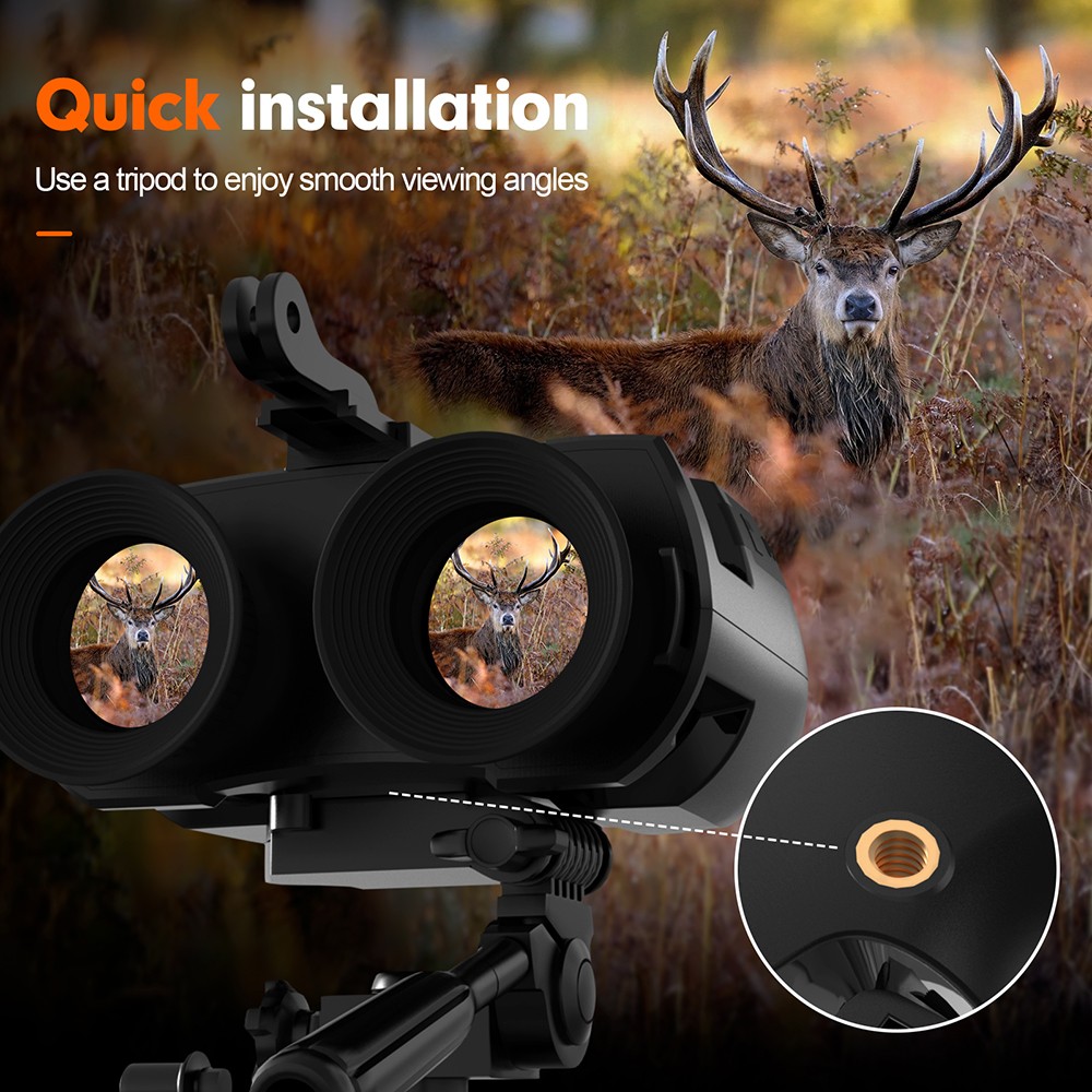 GTMEDIA N4 Night Vision Binoculars, 1.54-inch HD Screen, 1920*1080 30FPS, 5x Zoom, 7 Levels IR, 300m Night Vision, 2000mAh Battery