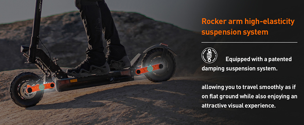 Joyor S5-Z Foldable Electric Scooter, 600W Motor, 48V 13Ah Battery, 10-inch Tires, 25km/h Max Speed, 54km Range, Front & Rear Disc Brake, Rocker Arm Suspension System