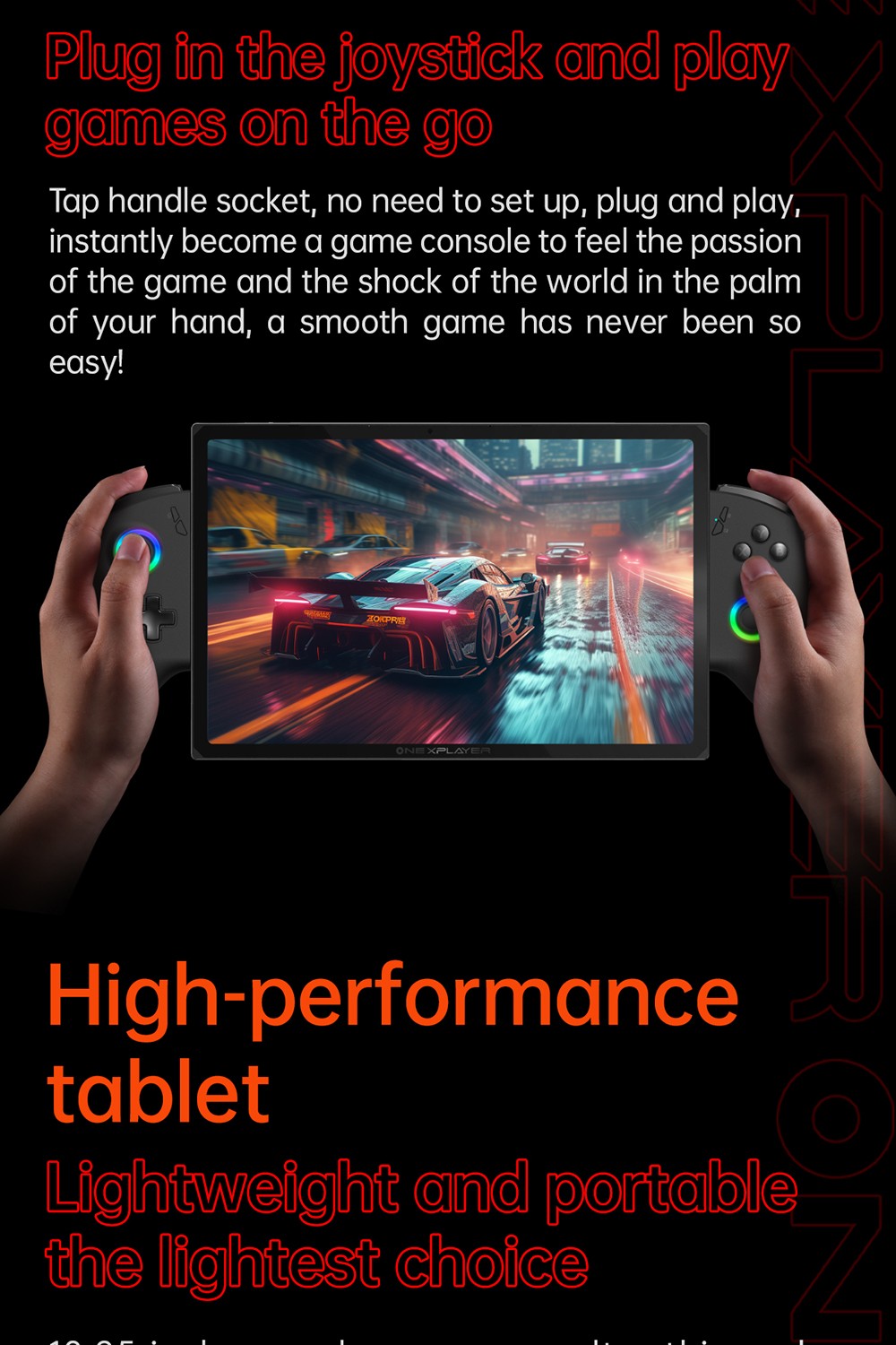 One Netbook OneXPlayer X1 Pro Handheld Gaming PC, AMD Ryzen AI 9 HX 370 12 Cores Max 5.1GHz, 10.95'' 2560*1600 120Hz LTPS Screen, 32GB LPDDR5x 7500MHz RAM 2TB SSD, 2*USB-C, 1*USB3.2, 1*TF Card, 1* Oculink, 1*3.5mm Audio, Harman Sound System - EU Plug