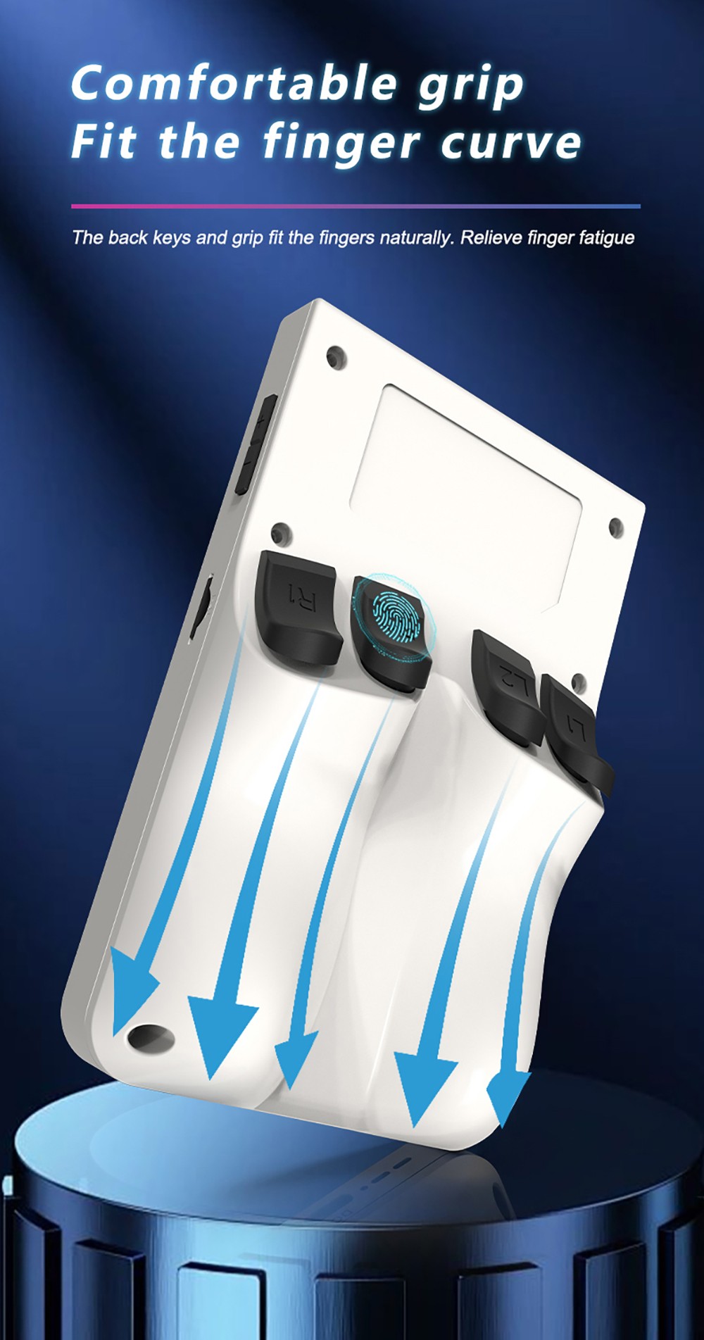 R36 Pro Handheld Game Console, 64GB TF Card with 20000 Games, Open Source Linux, 3.5-inch IPS Screen, 30+ Emulators, 6 Hours Battery Life - Grey