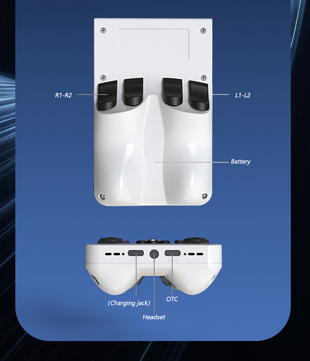 R36 Pro Handheld Game Console, 64GB TF Card with 20000 Games, Open Source Linux, 3.5-inch IPS Screen, 30+ Emulators, 6 Hours Battery Life - Grey