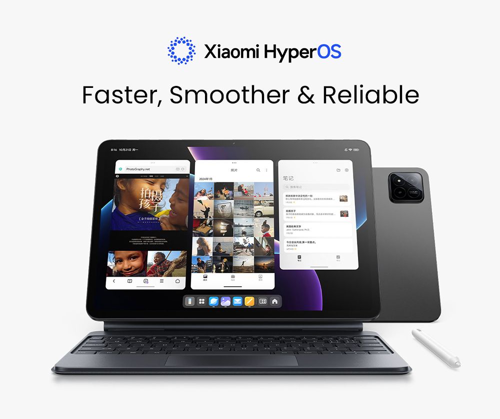 Xiaomi Pad 7 Pro Tablet Chinese Version, 11.2 inch 3200*2136 Screen, Snapdragon 8s 8 Core Max 3.0GHz, 12GB RAM 256GB ROM, 8850mAh Battery, WiFi 7, 50MP+32MP Camera - Blue