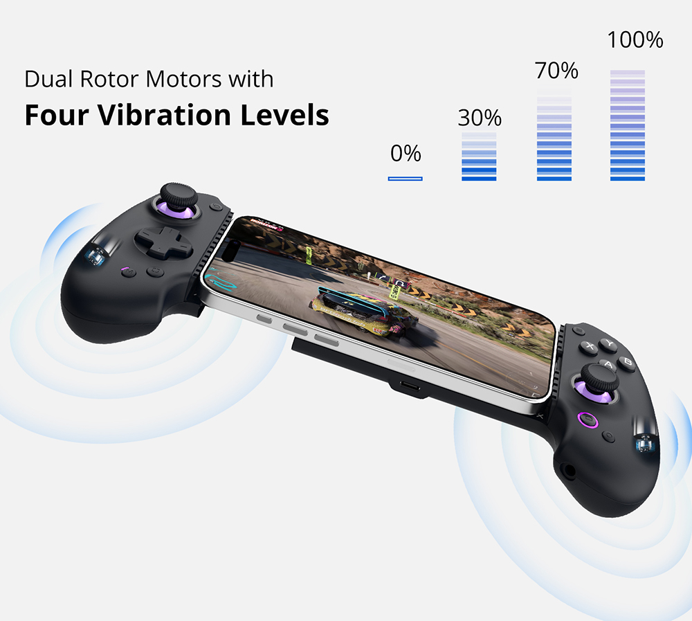 abxylute S9 Gaming Controller, Compatible with iPhone 15/16 Series, iPad Mini 6/7, Android Phone & Tablet
