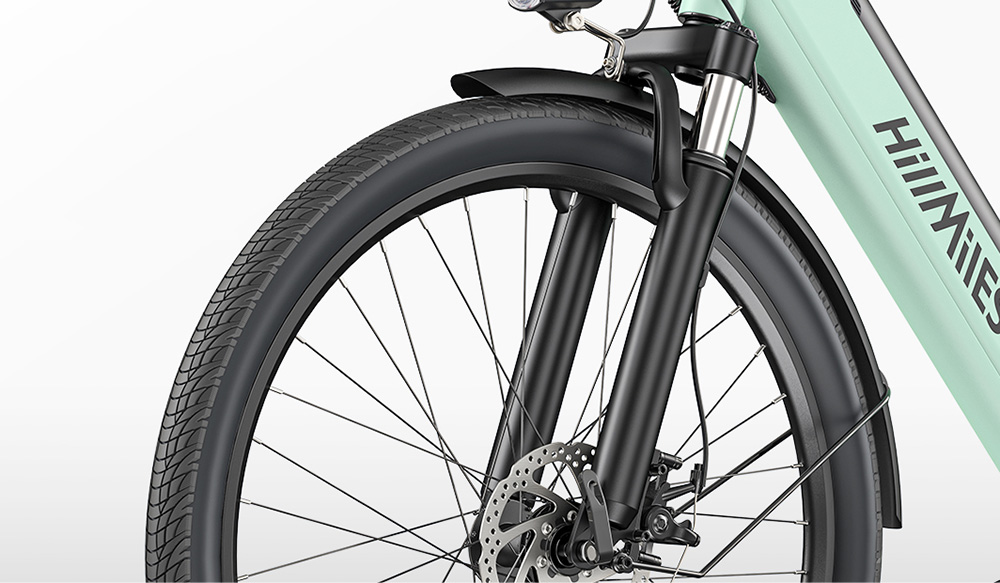 HillMiles MileCity1 Electric Bike, 250W Motor, 36V 13AH Battery, 26-inch Tire, 32km/h Max Speed, 100km Max Range, Shimano 7-speed, Mechanical Disc Brake, Front Fork Suspension, IP65 Waterproof