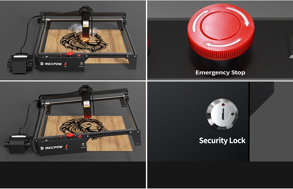 Mecpow X3 Pro 10W Laser Engraver With Air Assist Kit