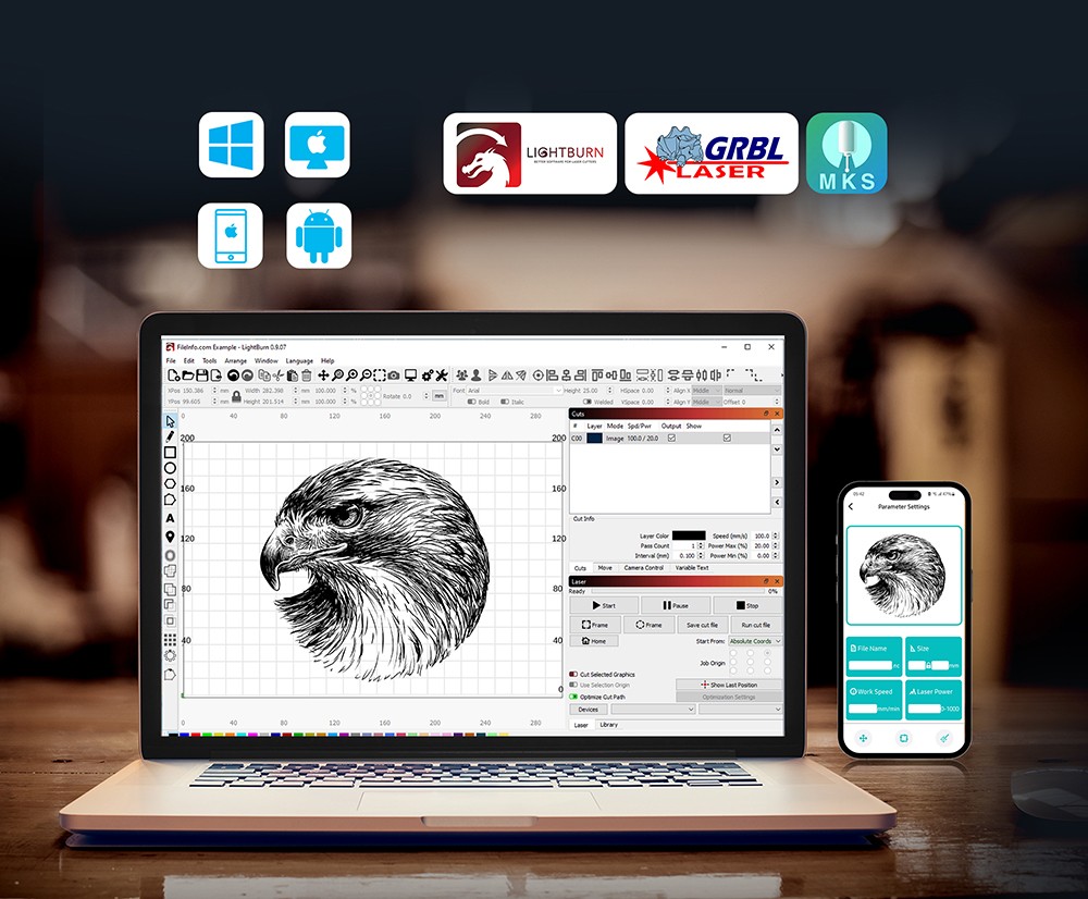 Mecpow X3 Pro 10W Laser Engraver With Air Assist Kit