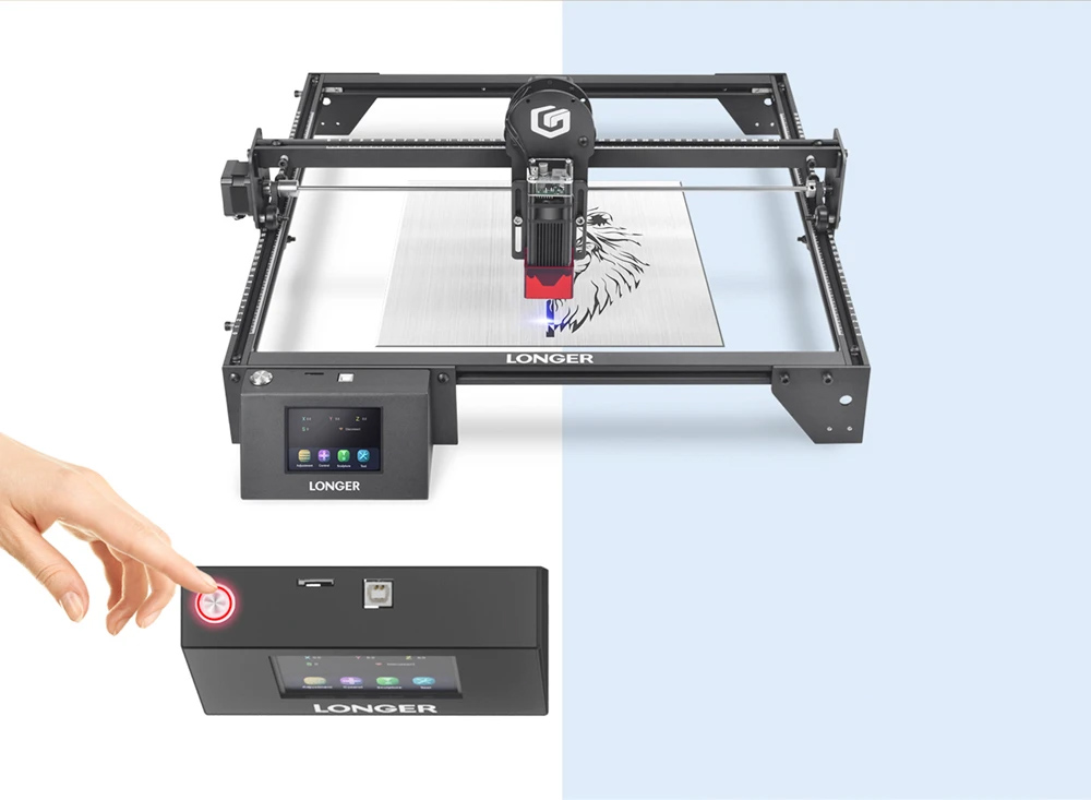 LONGER RAY5 Laser Engraver 32-Bit Chipset WIFI Connection with Touch Screen and Offline Carving