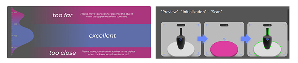 3DMakerpro Moose 3D Scanner, 0.03mm Accuracy, 0.07mm Resolution, Blue LED Light Source, 24-bit Color Camera, Al Visual Tracking, 10fps Frame Rate, Anti-Shake Lenses, Compatible with Windows/MacOS