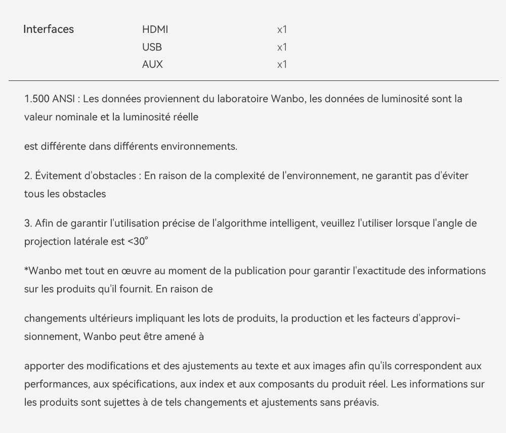 Projecteur Wanbo T2 Ultra, Android TV 11, 500 ANSI, 1080P natif, support rotatif à 120°, mise au point automatique et correction trapézoïdale, WiFi double bande, haut-parleur 2*5W