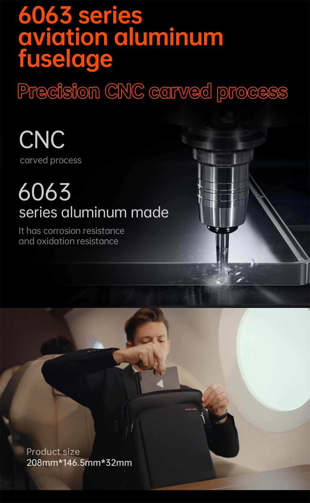 One Netbook OneXPlayer G1 Handheld Gaming PC, AMD Ryzen 7 8840U 8 Cores Max 5.1GHz, 8.8'' 2560*1600 144Hz Screen, 32GB LPDDR5X 7500MHz RAM 1TB SSD, WiFi 6E, 2*USB-C, 1*USB3.2, 1*TF Card, 1* Oculink, 1*3.5mm Audio, Fingerprint Unlock - EU Plug