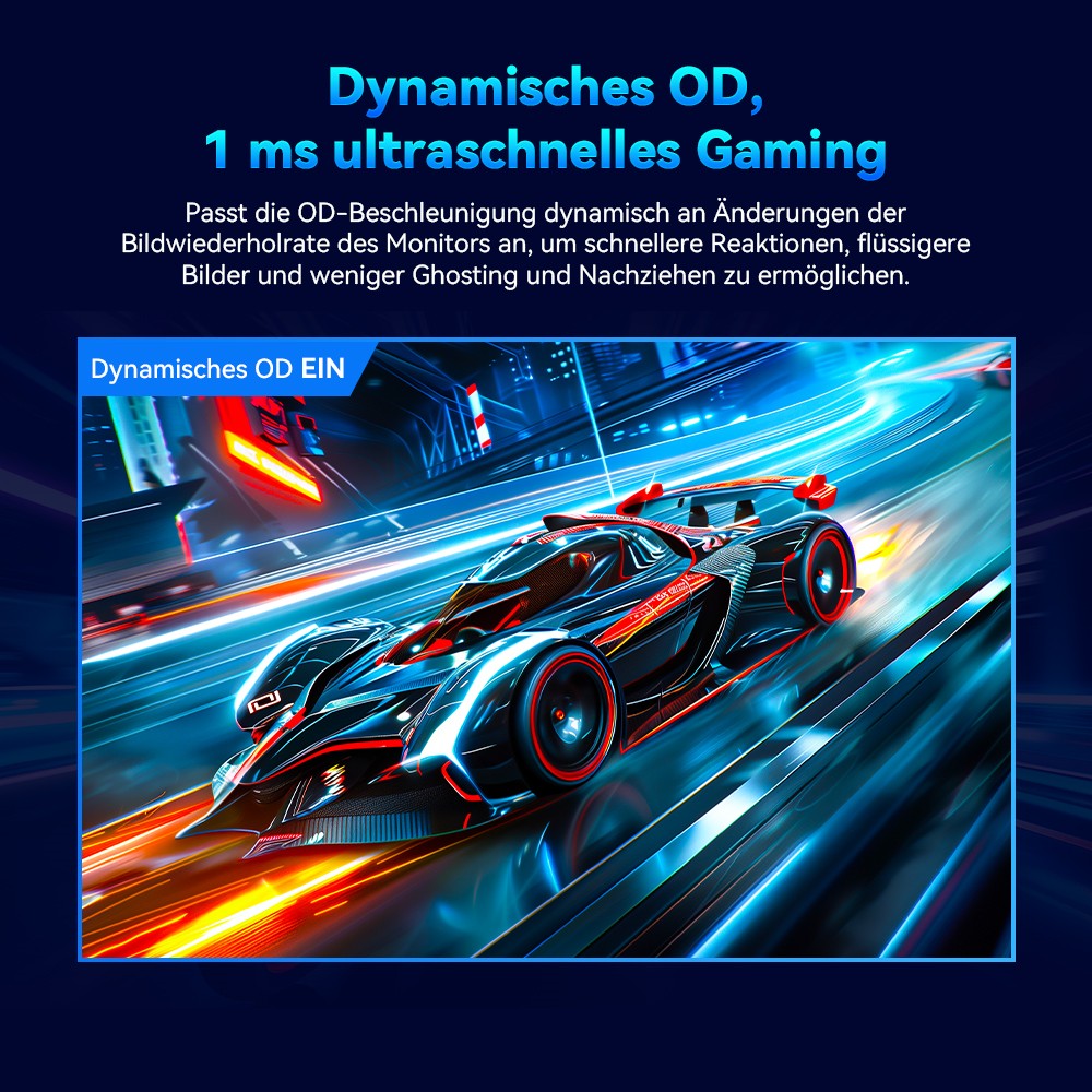 TITAN ARMY P27GR Gaming-Monitor, 27 Zoll 2560 x 1440 Fast-IPS-Bildschirm, 180 Hz Bildwiederholrate, 1 ms GTG, 99 % sRGB, HDR10, Adaptive-Sync, Gaming-Modus, dynamische OD, PBP- und PIP-Anzeige, schwaches blaues Licht, einstellbare Neigung, VESA-Wandmontage