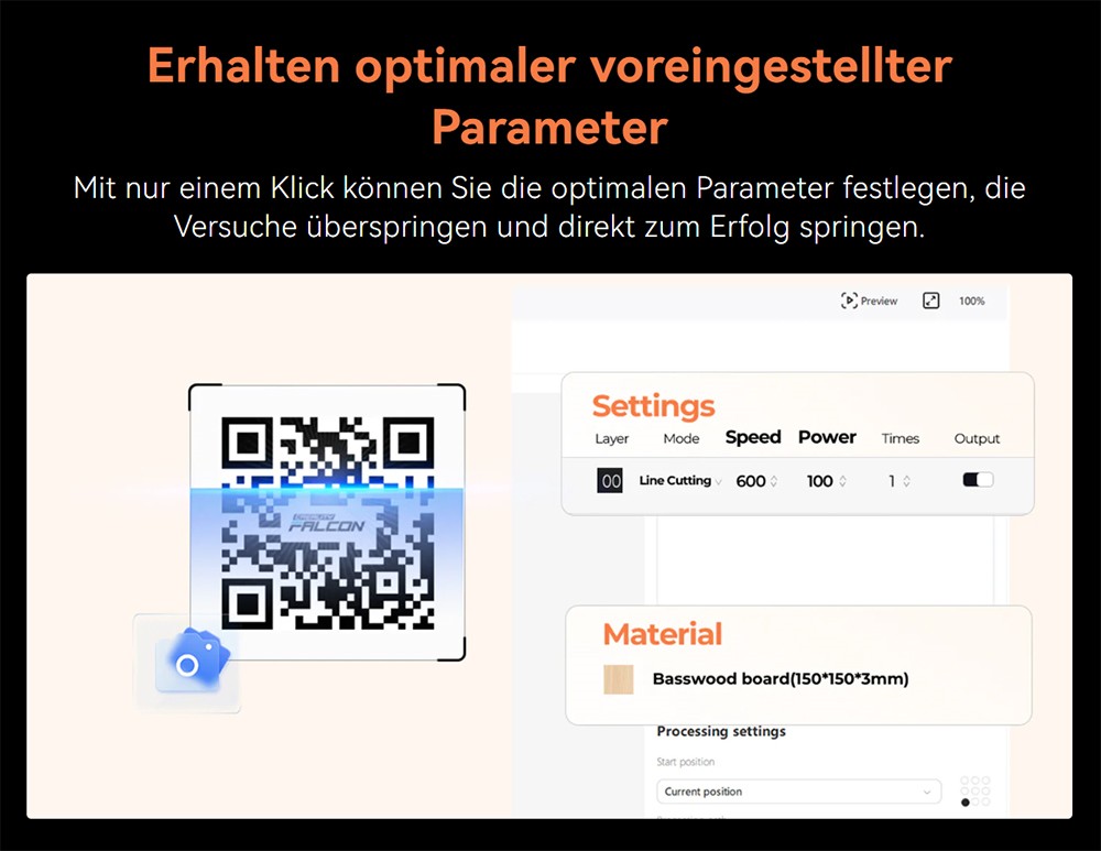 Creality Falcon A1 10W Laser + Mecpow P150 150W Rauchabsaugung