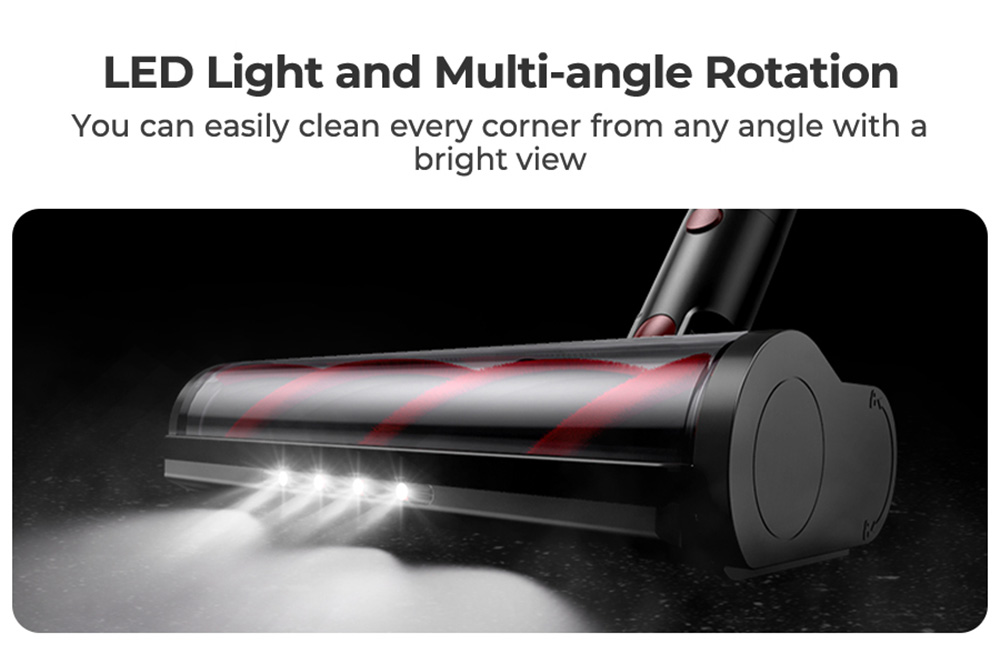 Laresar Ultra 7 Cordless Stick Vacuum, 550W/45kPa Powerful Suction, Touch Screen, Up to 60 Mins Runtime, with Touchscreen and Anti-Tangle Brush for All Types of Hard Floors