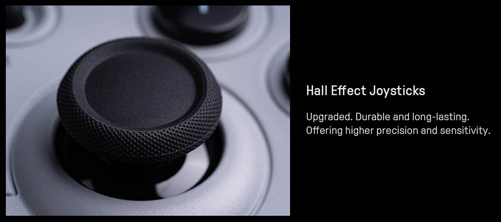 8BitDo Pro 2 Bluetooth Gaming Controller, Hall Effect Joystick, Compatible with Switch, PC, Android, Steam Deck, Apple & Raspberry Pi - Black