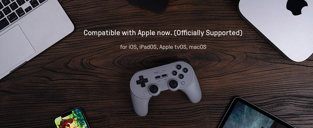 8BitDo Pro 2 Bluetooth Gaming Controller, Hall Effect Joystick, Compatible with Switch, PC, Android, Steam Deck, Apple & Raspberry Pi - Grey