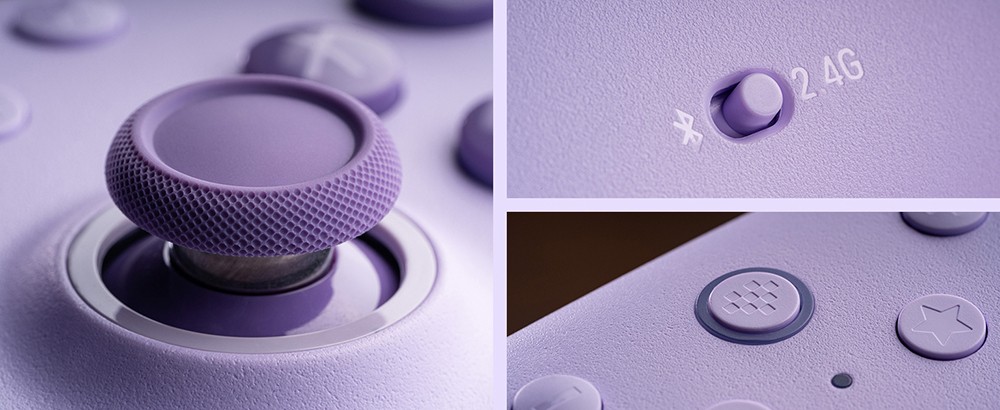 8BitDo Ultimate 2C Wireless Gaming Controller for Windows PC and Android, 1000Hz Polling Rate, Hall Effect Joysticks & Hall Triggers - Purple