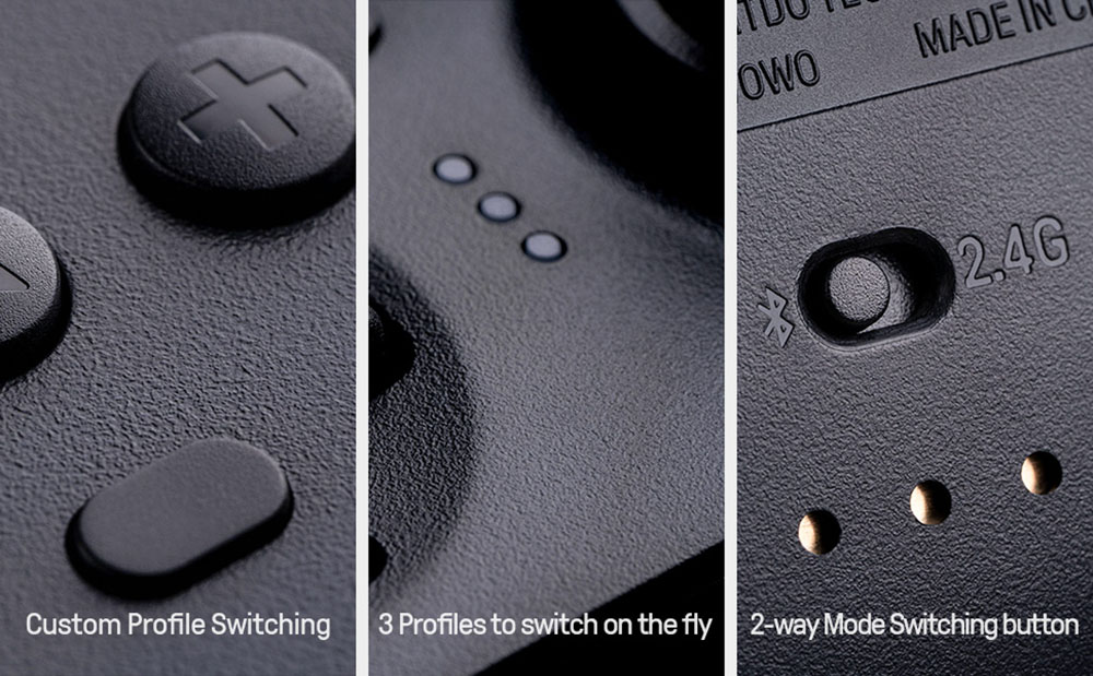 8Bitdo Ultimate Gaming Controller with Charging Dock, Hall Effect Sensing Joystick, Compatible with Switch, Windows & Steam Deck - Black