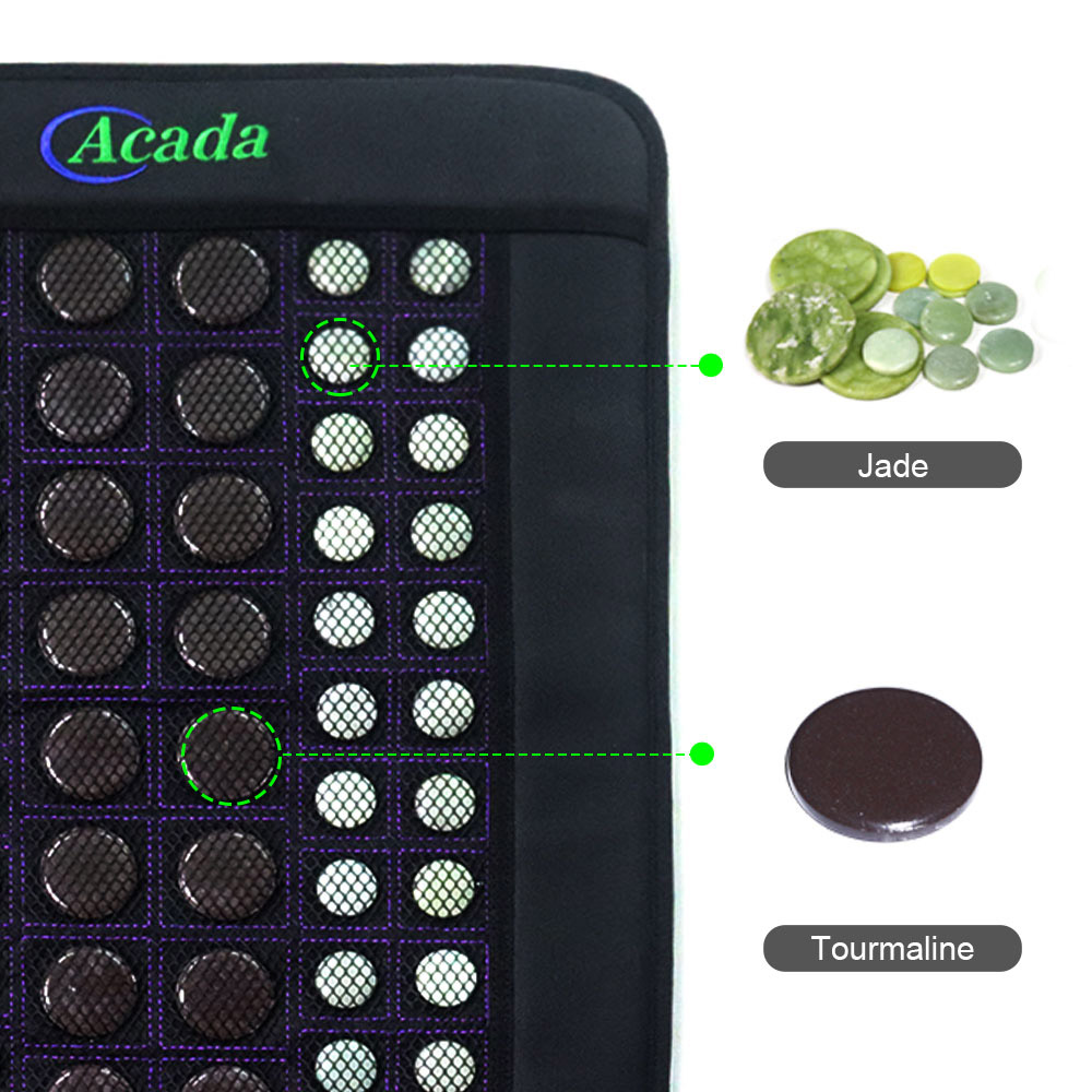 ACADA Far Infrared Heating Pad with Jade Tourmaline, Deep Warm Your Full Body and Relieve Muscle Fatigue, 60x40cm