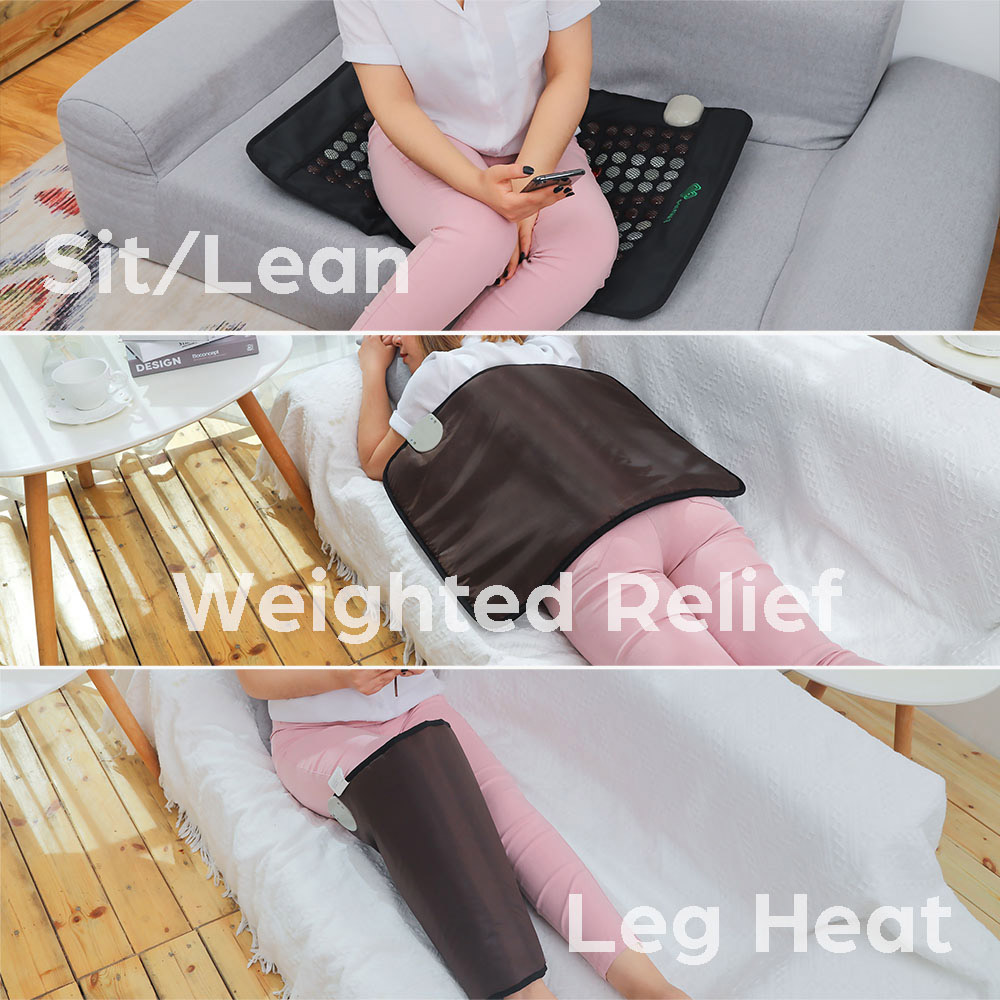 ACADA Far Infrared Heating Pad with Jade Tourmaline, Deep Warm Your Full Body and Relieve Muscle Fatigue, 60x40cm