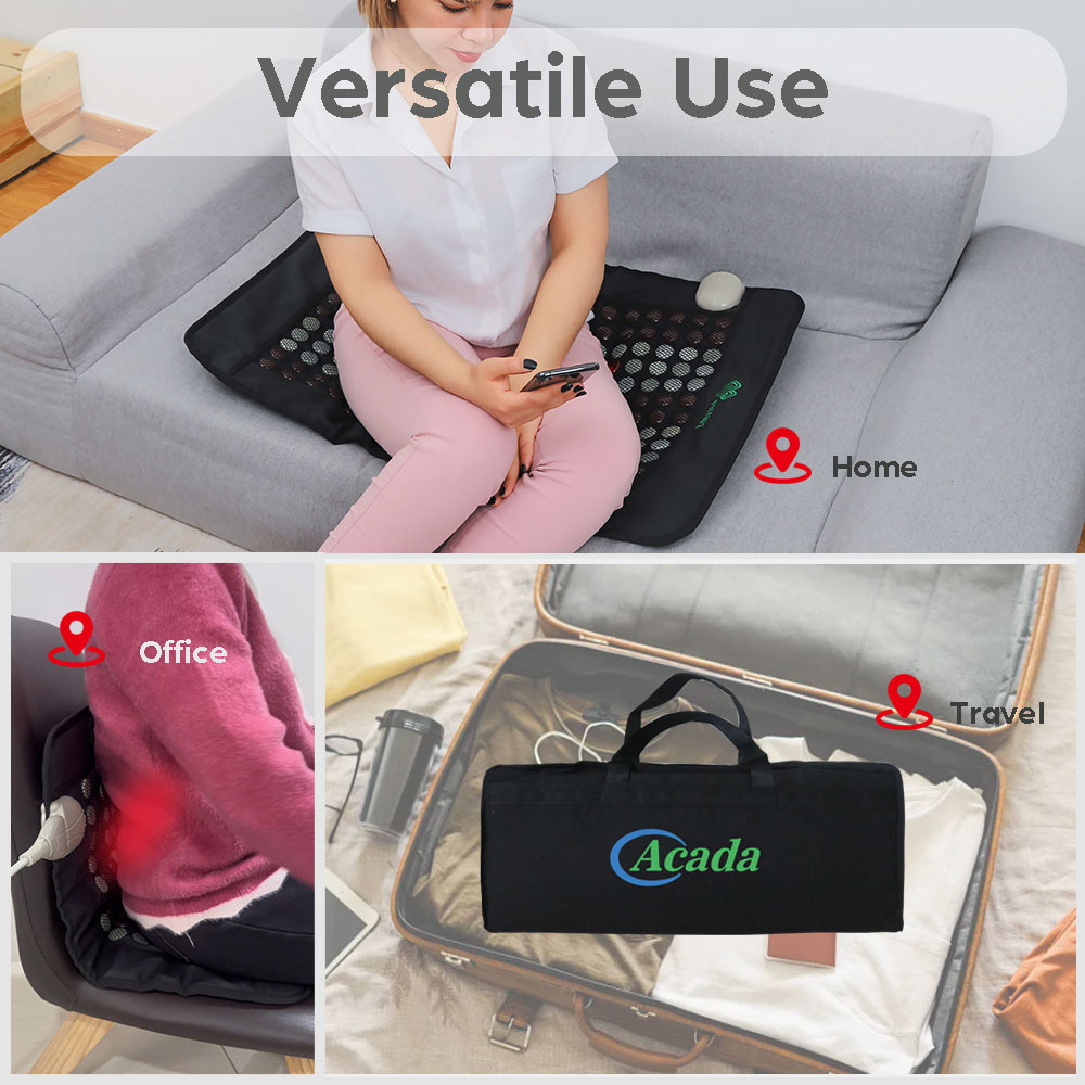 ACADA Far Infrared Heating Pad with Jade Tourmaline, Deep Warm Your Full Body and Relieve Muscle Fatigue, 80x55cm