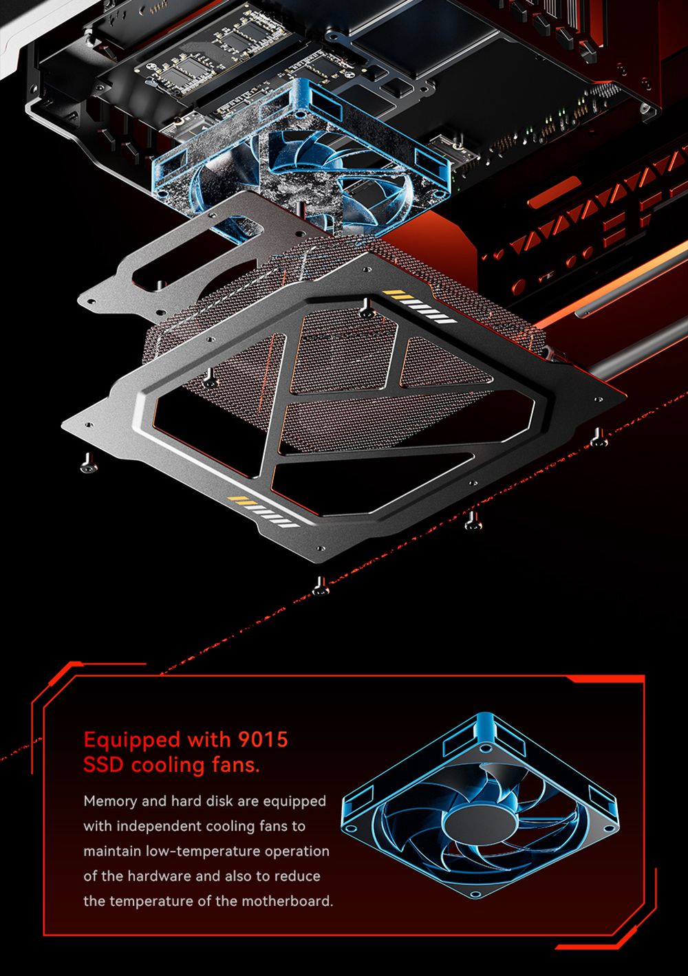 AOOSTAR GODX Gaming Mini PC with Discrete GPU, AMD Ryzen 9 6900HX CPU 8 Core 4.9GHz, AMD Radeon RX 6600LE GPU 8GB 128bit, 64GB RAM 2TB SSD, WiFi6, 2*2.5G LAN, 5*USB3.2, 1*USB4, 1*Type-C, 1*DP, 1*HDMI, 2*Headphone Jack, 2*Microphone Port - EU Plug