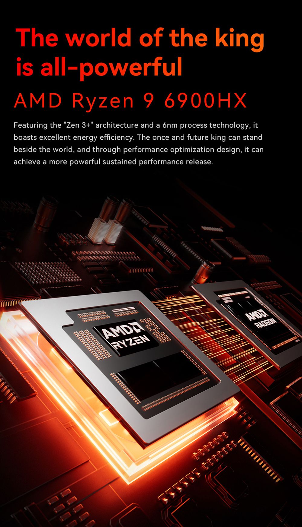 AOOSTAR GODX Gaming Mini PC with Discrete GPU, AMD Ryzen 9 6900HX CPU 8 Core 4.9GHz, AMD Radeon RX 6600LE GPU 8GB 128bit, 64GB RAM 2TB SSD, WiFi6, 2*2.5G LAN, 5*USB3.2, 1*USB4, 1*Type-C, 1*DP, 1*HDMI, 2*Headphone Jack, 2*Microphone Port - EU Plug