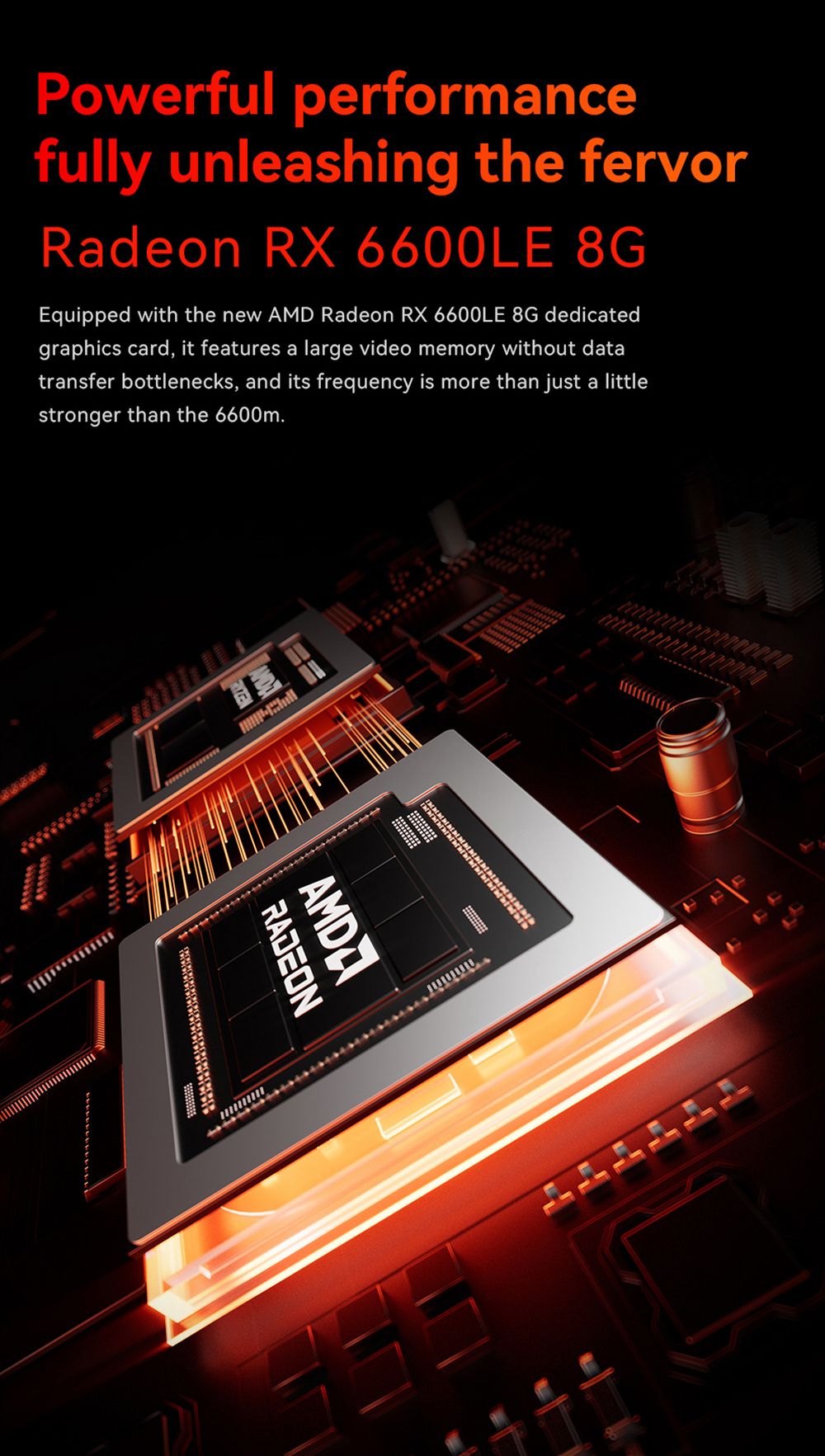 AOOSTAR GODX Gaming Mini PC with Discrete GPU, AMD Ryzen 9 6900HX CPU 8 Core 4.9GHz, AMD Radeon RX 6600LE GPU 8GB 128bit, 64GB RAM 2TB SSD, WiFi6, 2*2.5G LAN, 5*USB3.2, 1*USB4, 1*Type-C, 1*DP, 1*HDMI, 2*Headphone Jack, 2*Microphone Port - EU Plug