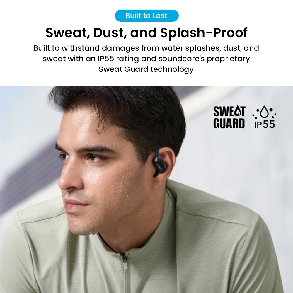 Anker Soundcore AeroFit 2 Open-ear Wireless Earbuds, Adjustable Ear Hooks, Bluetooth 5.4, Hi-Res Wireless Audio - White
