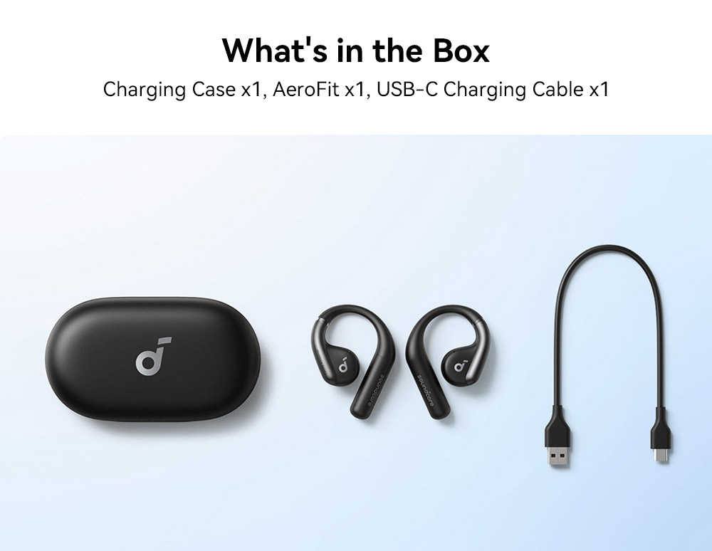 Anker Soundcore AeroFit Open-ear Earbuds, Ergonomic Ear Hook, IPX7 Waterproof, App Control, Up to 42 Hours Playtime - Pink