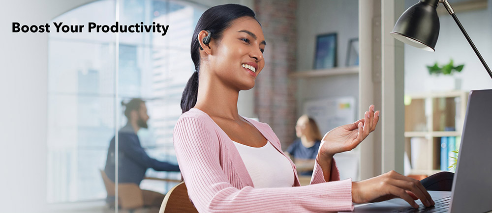 Anker Soundcore AeroFit Open-ear Earbuds, Ergonomic Ear Hook, IPX7 Waterproof, App Control, Up to 42 Hours Playtime - Pink