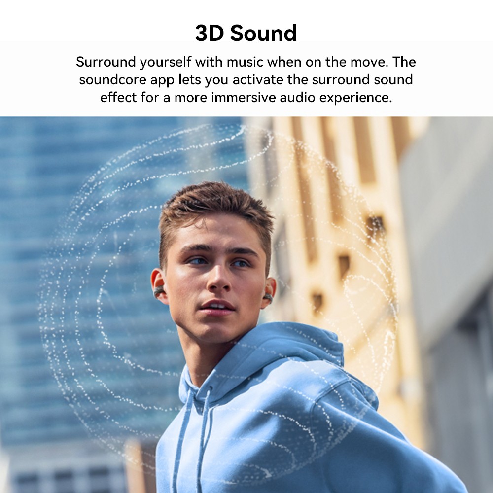 Anker Soundcore C30i Open-ear Clip-on Earbuds, Bluetooth 5.3, IPX4 Water-Resistant, Up to 30 Hours Playtime - Black