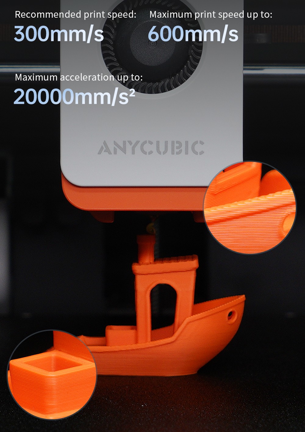 Anycubic Kobra S1 3D Drucker, geschlossene CoreXY-Konstruktion, 600 mm/s ultraschneller Druck, unterstützt Mehrfarbendruck mit ACE Pro, 320 °C Hotend, 44 dB ultraleise, 250*250*250 mm