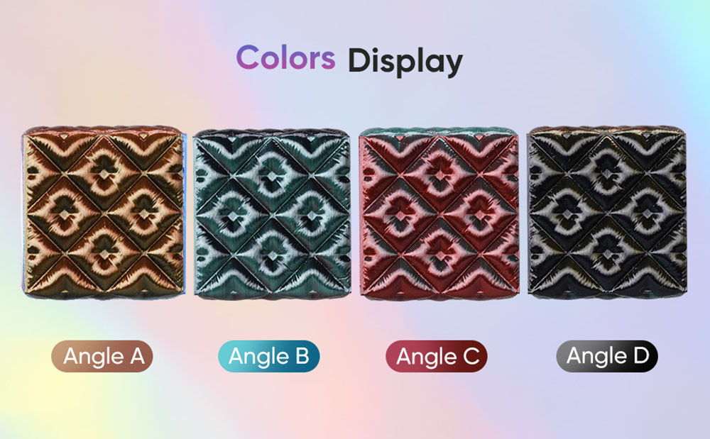 ERYONE High Speed Four-color Silk PLA Filament, 1kg - Gorgeous Harmony (Black & Gold & Red & Green)