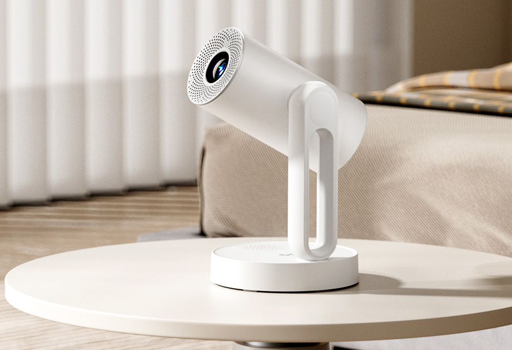 Refurbished ETOE Starfish Projector, Android TV 11.0, Dolby Digital, Touch Night Light, 140° Rotation, 300 ANSI, 4K Decoding, Auto Keystone Correction, Built-in Chromecast, 5W Speaker