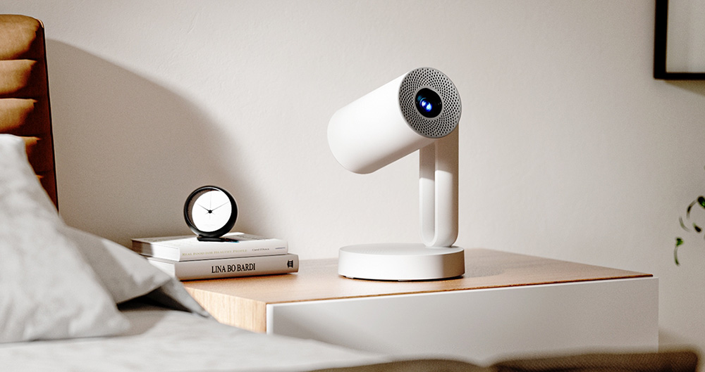 Refurbished ETOE Starfish Projector, Android TV 11.0, Dolby Digital, Touch Night Light, 140° Rotation, 300 ANSI, 4K Decoding, Auto Keystone Correction, Built-in Chromecast, 5W Speaker