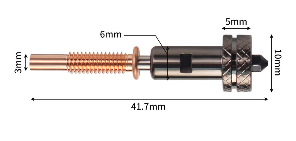 FYSETC 0.4mm Hardened Steel Nozzle for Voron 3D Printer