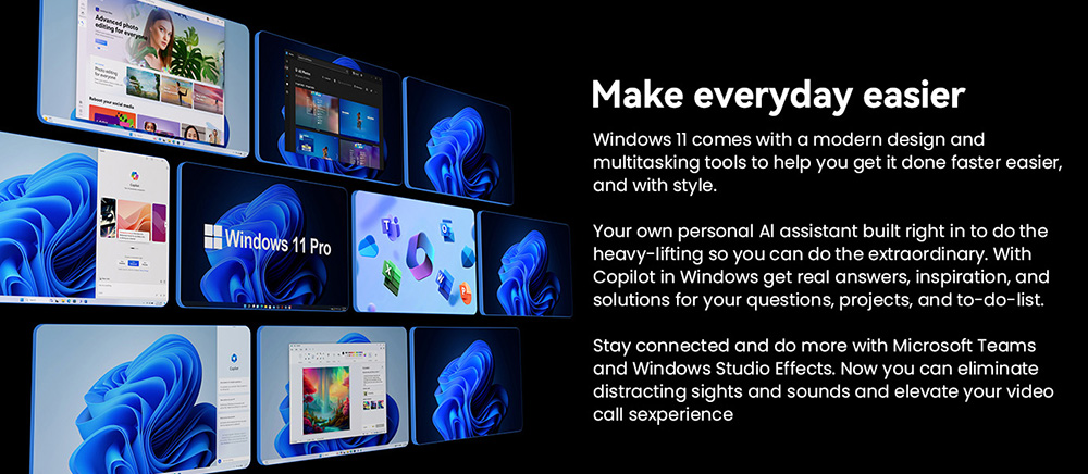 GEEKOM GT1 Mega AI Mini PC, Intel Core Ultra 5-125H 14 Cores Max 4.5GHz, 32GB RAM 1TB SSD, 2*HDMI + 2*USB 4.0 Four Screen Display, WiFi 7 Bluetooth 5.4, 5*USB3.2 Type-A, 1*USB2.0, 2*2.5Gbps RJ45, 1*SD Card Slot, 1*Headset Jack - UK Plug