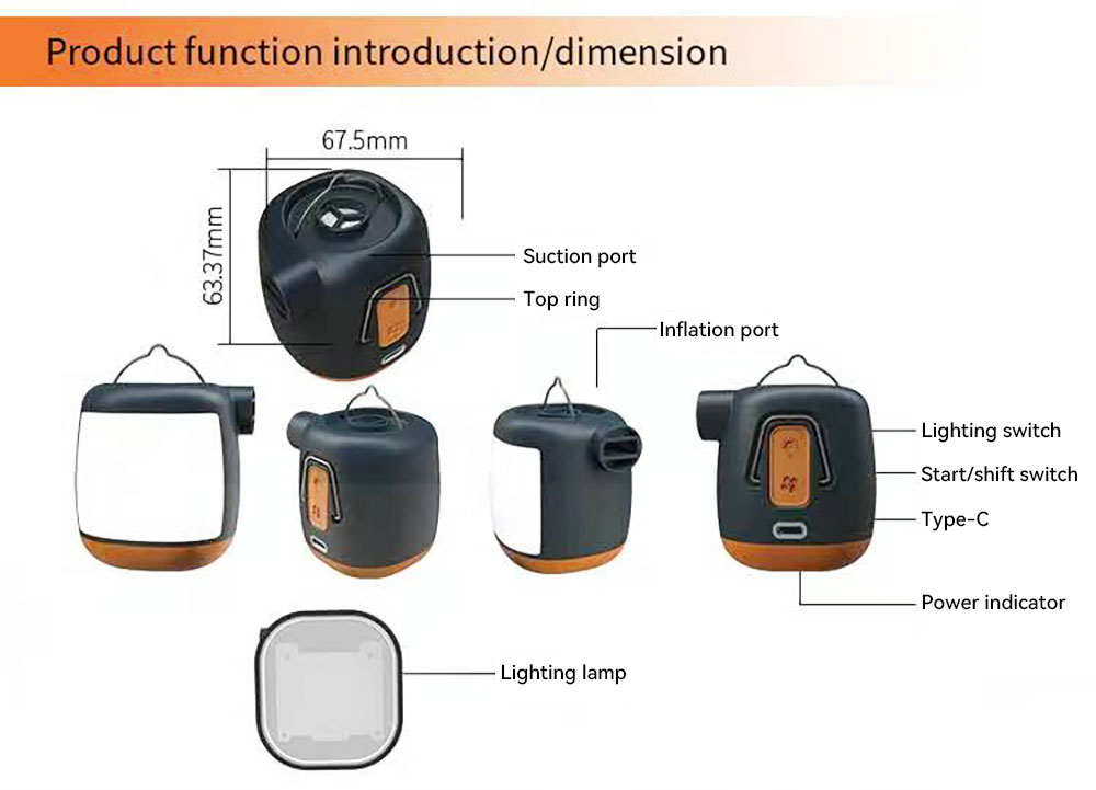 H3 Outdoor Wireless High-speed Inflation & Deflation Integrated Air Pump