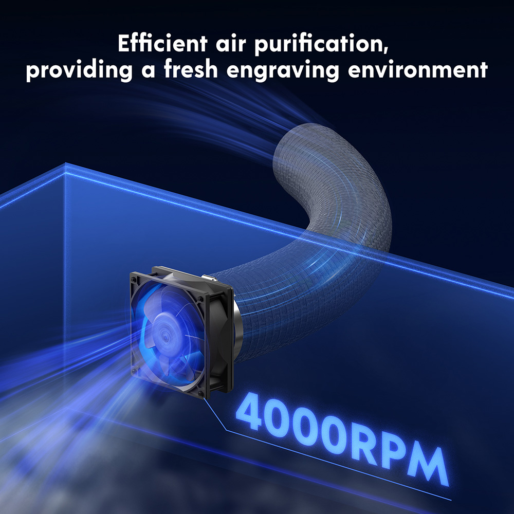 LONGER RAY5 Lasergravierergehäuse mit Entlüftung 700*700*300mm
