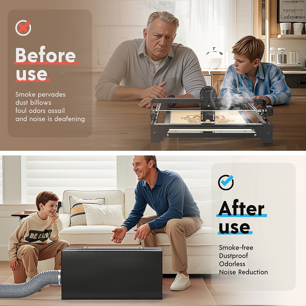 LONGER RAY5 Laser Engraver Enclosure with Vent 700*700*300mm