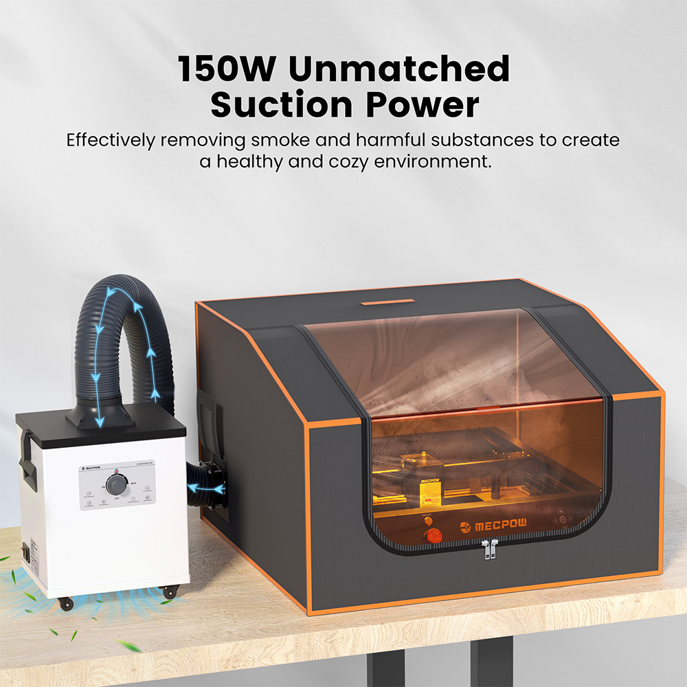 Mecpow P150 150W-os füstelszívó X4 Pro/FC1/FC2/FC3-hoz 3 fokozatú szűréssel
