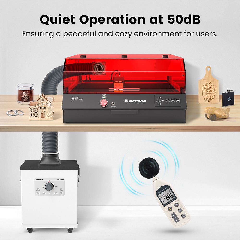Mecpow P150 150W-os füstelszívó X4 Pro/FC1/FC2/FC3-hoz 3 fokozatú szűréssel