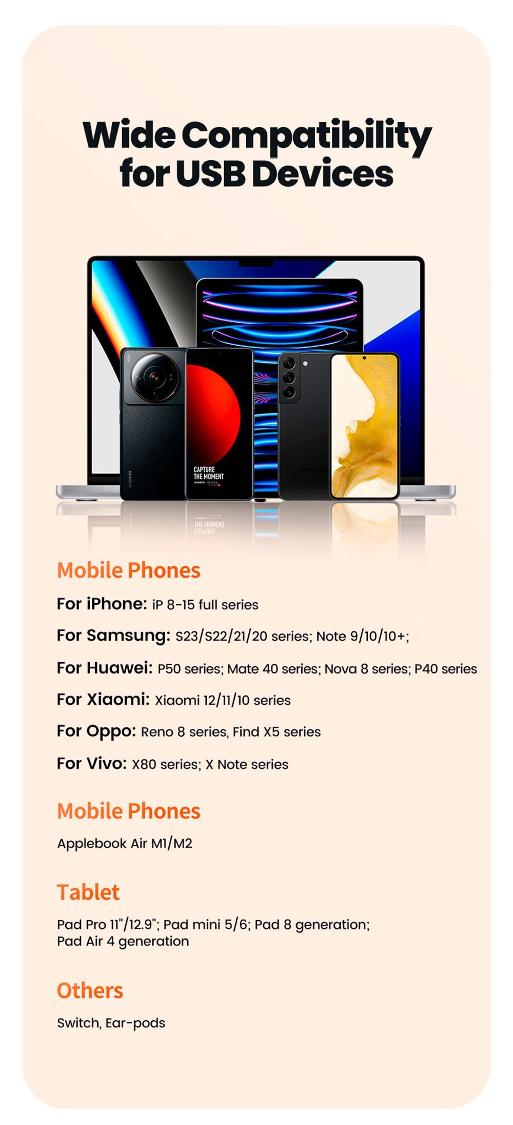 Toocki TCT30-X0Z8 PD30W Outlet Extender, Triple Port Fast Charging, 3680W AC Outlet, GaN Technology, White