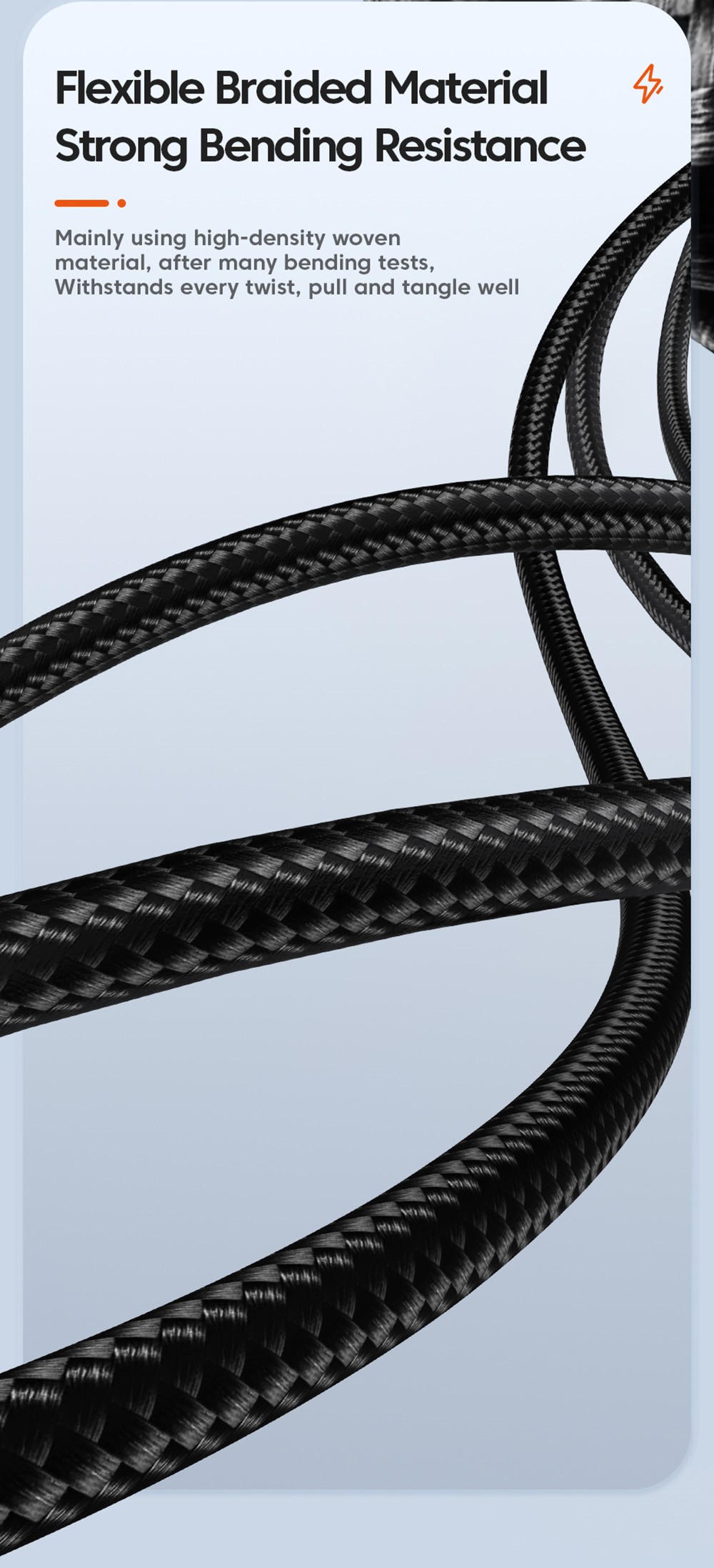 Toocki TXCTT1-XY01 PD 100W Fast Charging Cable, 5A, Smart Digital Display, E-Marker Chip, 480Mbps Data Transfer, Braided Nylon, Blue - 2m