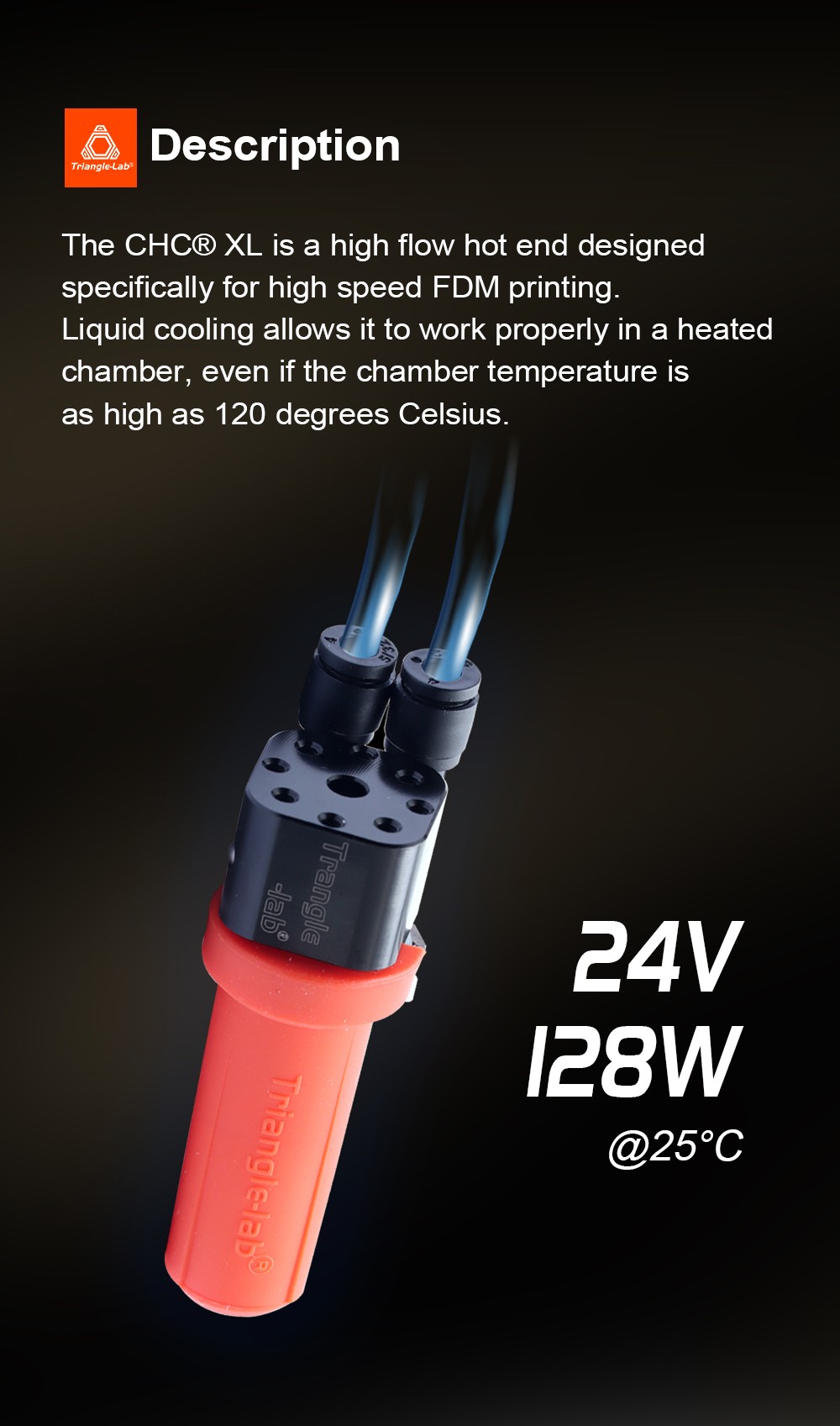 Trianglelab CHC XL Liquid Cooling Hotend for FDM 3D Printers