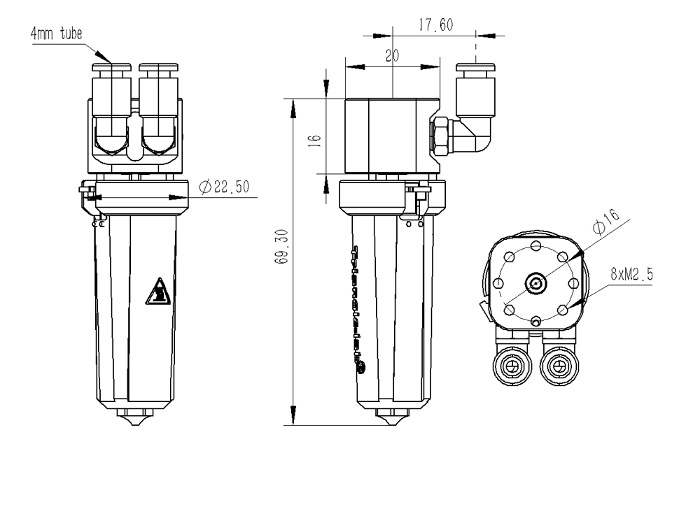 Trianglelab CHC XL Liquid Cooling Hotend for FDM 3D Printers